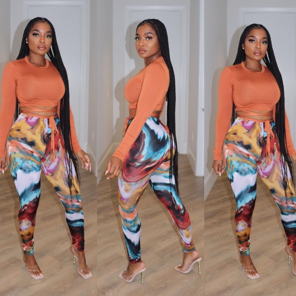 Mosaiac leggings NEVER WORN